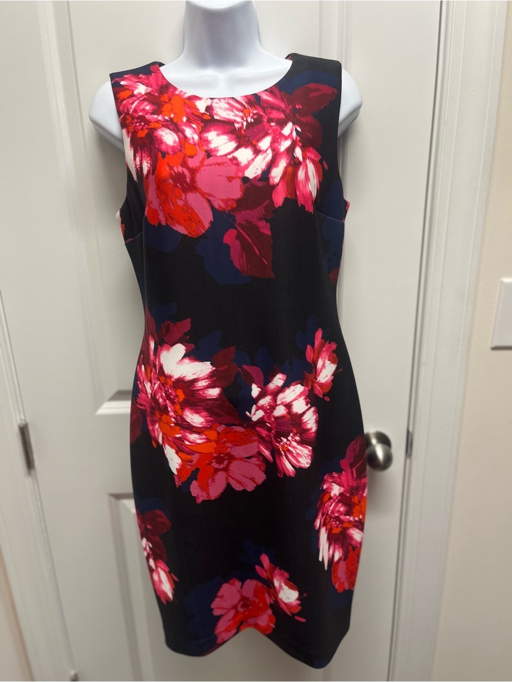 Tommy Hilfiger Floral Sleeveless Sheath Dress Sz 8 NWT